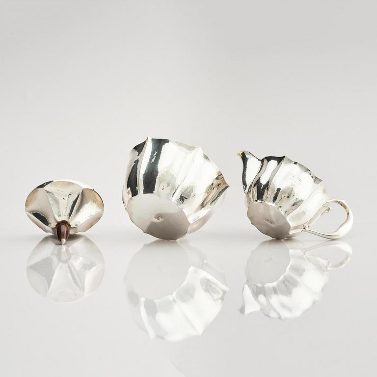 Karl Anderson, a silver coffee- and teaset, 4 pieces, Stockholm, Sweden 1918.