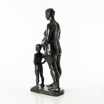 Gudmar Olovson, sculpture. Signed. Numbered. Foundry mark. Bronze, height 71 cm, length 36 cm.