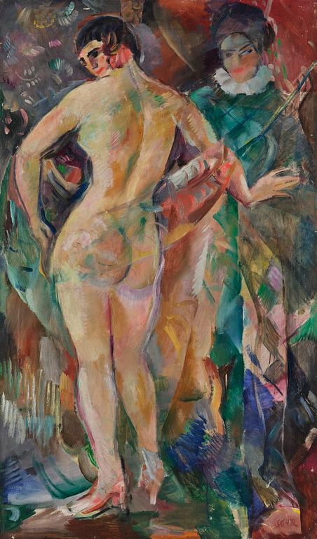 Jules Schyl, Model and Harlequin.