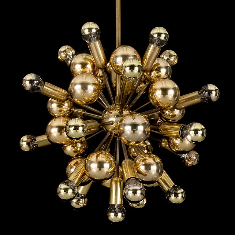 A 1970s ceiling lamp, probably Cosak, Germany.