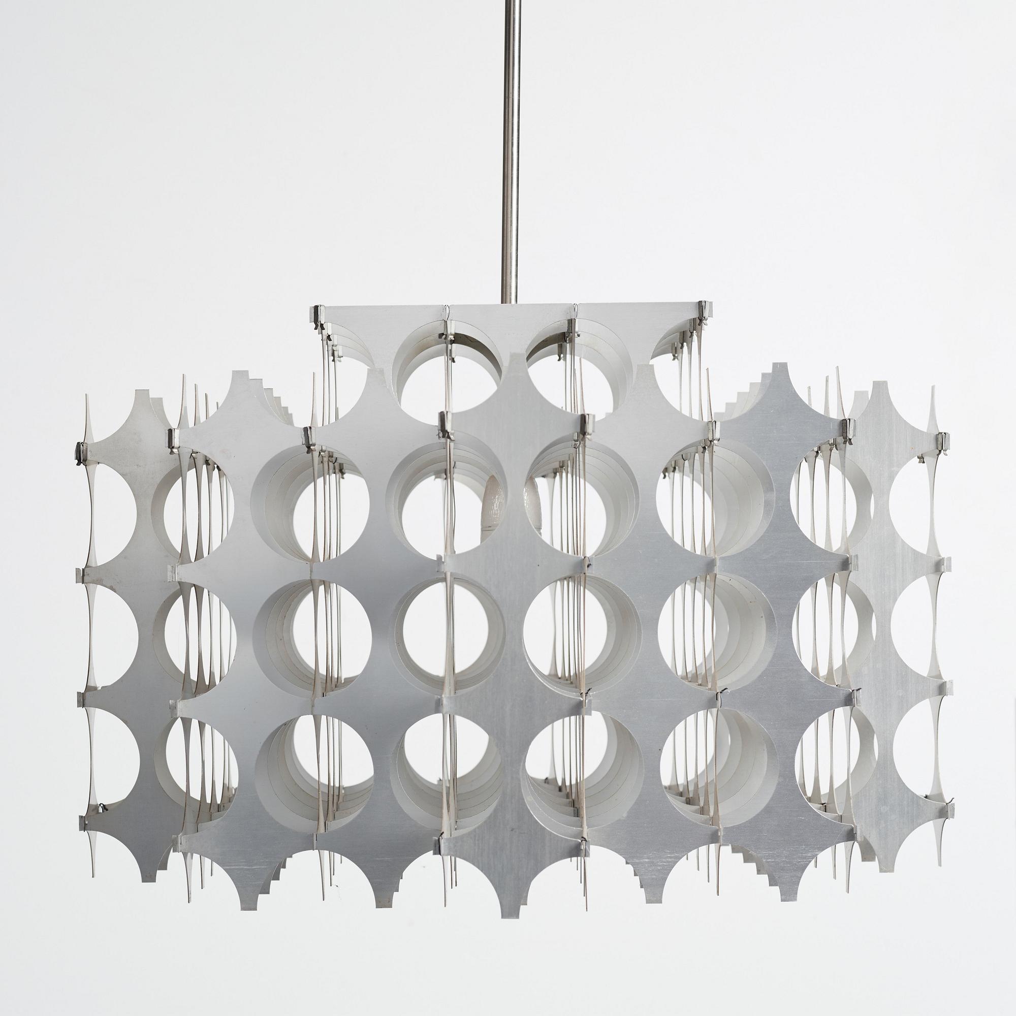 Mario Marenco, a pair of "Cynthia" ceiling lamps, for Artemide, Italy 1968.