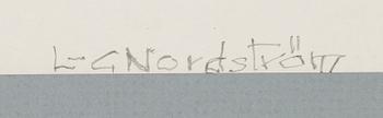 LARS-GUNNAR NORDSTRÖM, serigrafi, signerad.
