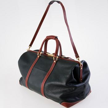 BALLY LEATHER WEEKEND BAG.