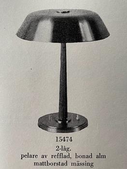 Harald Notini, a table lamp, model '15474', Arvid Böhlmarks lampfabrik, Sweden, 1940s.