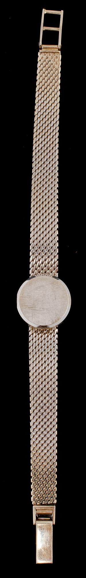 DAMARMBANDSUR, 18k vitguld, 16 briljantslipade diamanter, Certina, Schweiz, omkring 1900-talets mitt. Vikt 24 g.