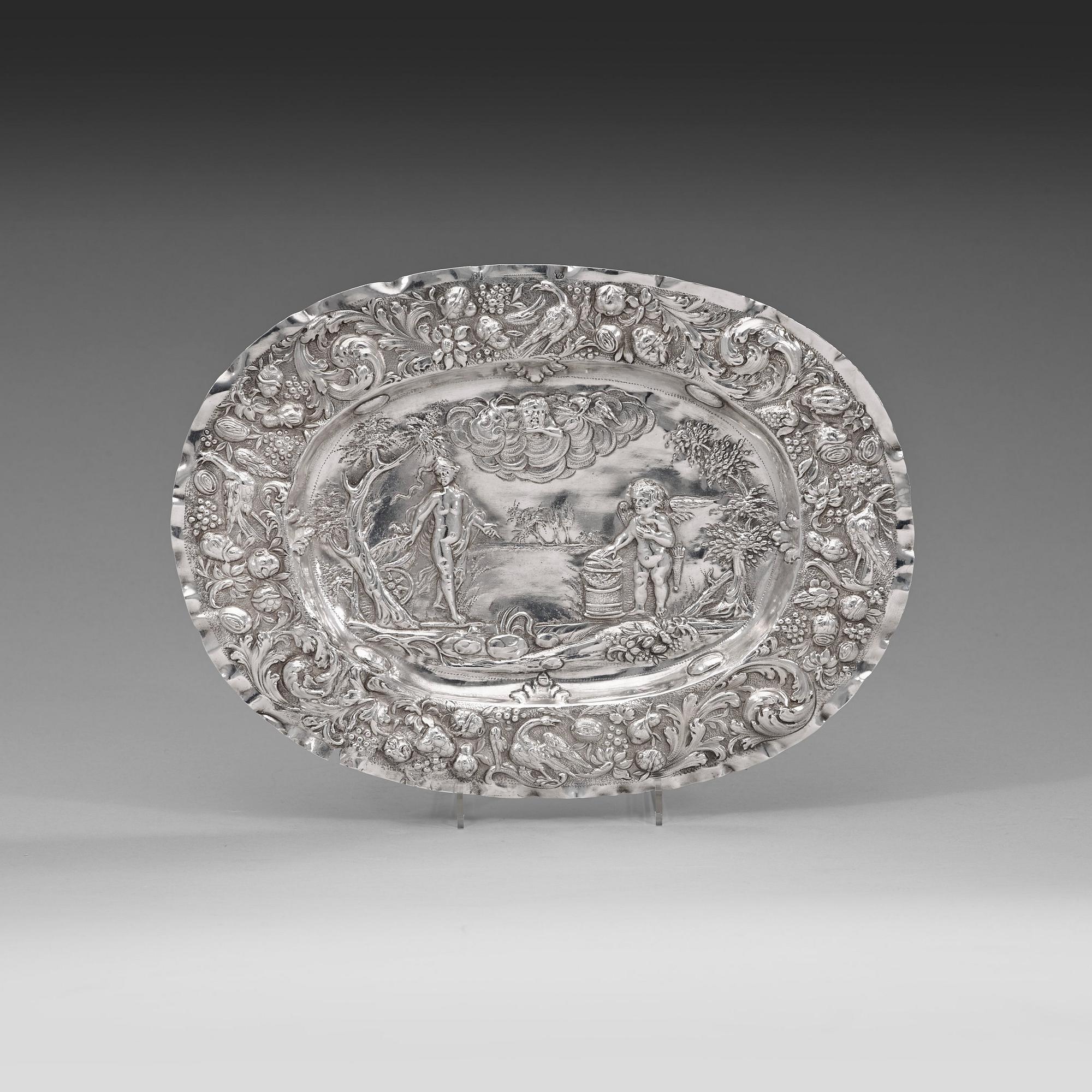 PRESENTERFAT, av Arnold von der Hagen, Norrköping (verksam 1695-1740). Barock.