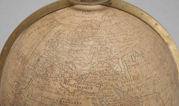 JORDGLOB, Globus terraqueus, märkt A Åkerman 1759, F Akrel 1789, E Åkerland 1804.