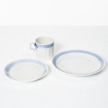 Royal Copenhagen, mat- och kaffeservis, 62 delar, porslin, "Blå Vifte", Danmark.