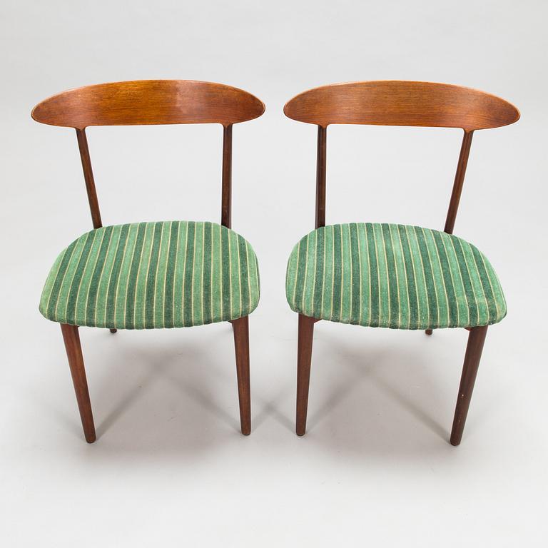 Kurt Østervig, stolar, 6 st, "Skagen", Brande Møbelfabrik, Danmark 1900-talets mitt.