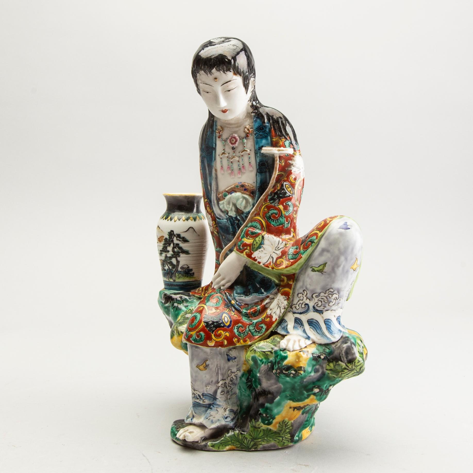 Figurin Kina, 1800-talet senare del, porslin.