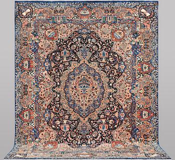 A carpet, Kashmar, ca 392 x 296 cm.