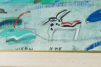 Madeleine Pyk, oil on canvas, signed.
