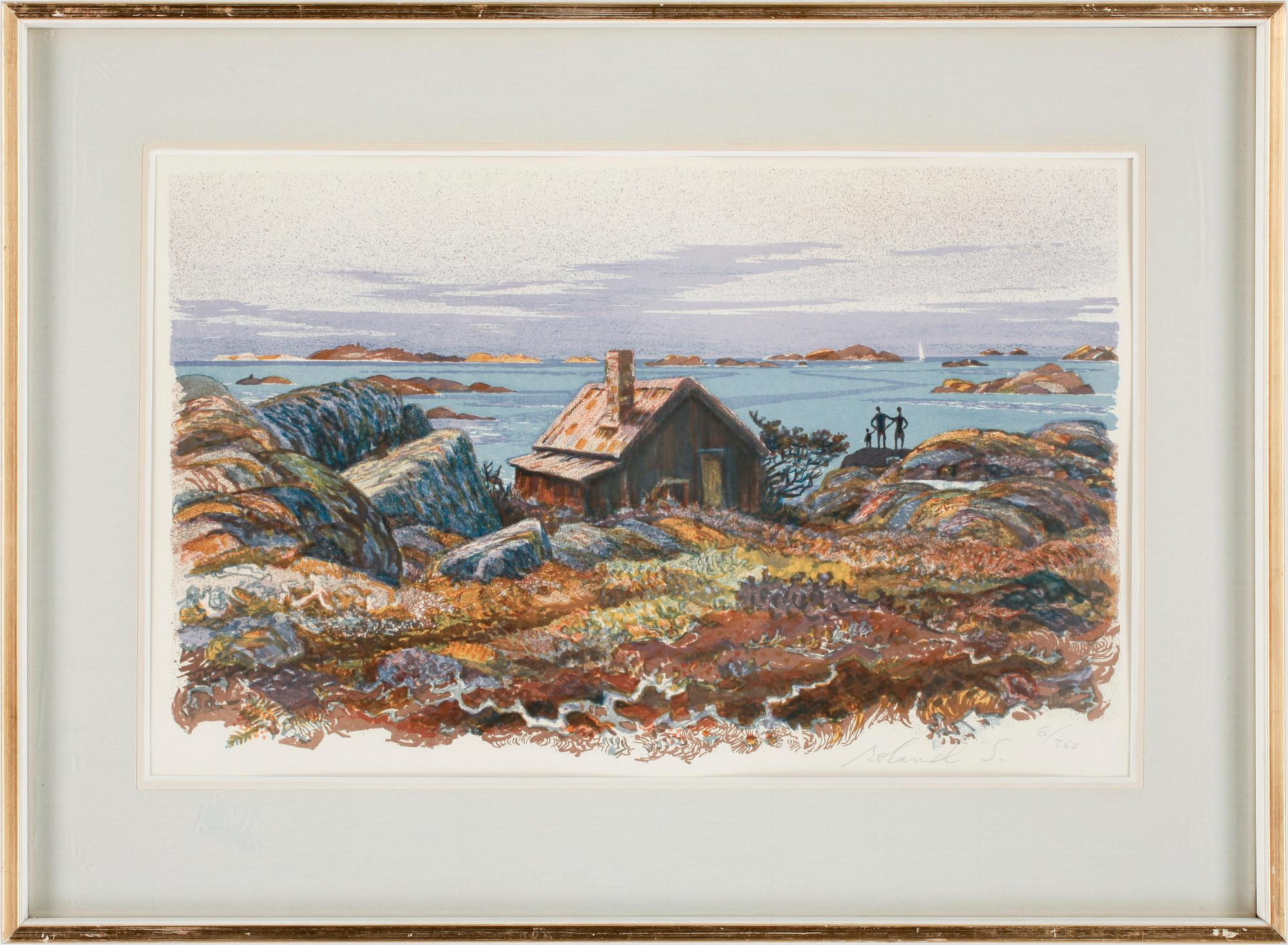 ROLAND SVENSSON, färglitografi, sign o numr 6/366.