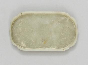 A jade placque, Qing dynasty (1644-1912).