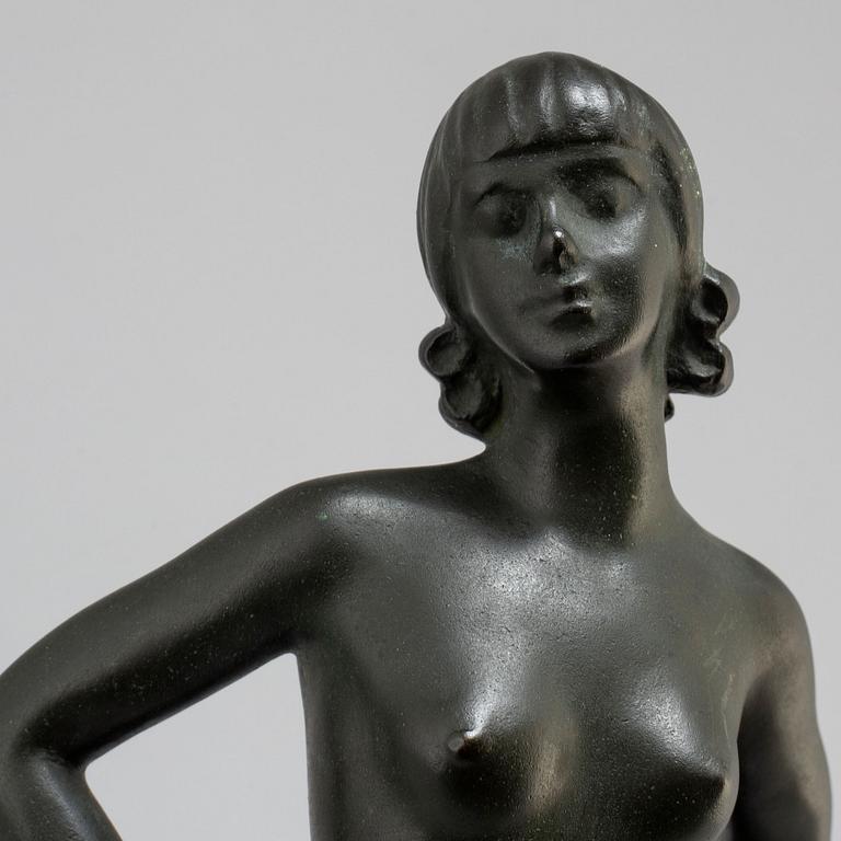 CARIN NILSON, Sculpture, bronze. Signed and with foundry mark. H: 39 cm.