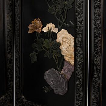 Vikskärm, 6 delar, Kina 1900-talets första hälft.