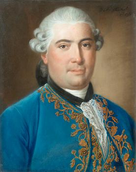 342. Joseph de Saint-Michel, Noble man in blue justa corps.