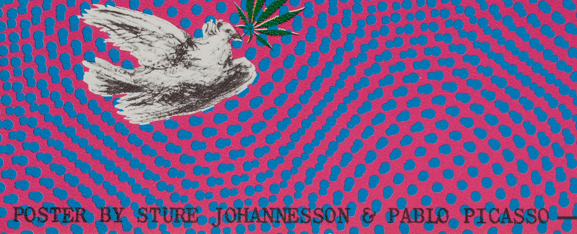 STURE JOHANNESSON, färgserigrafi. 1968.