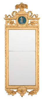A Gustavian mirror by N. Meunier.