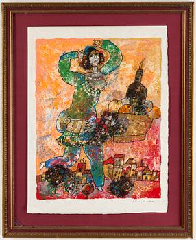 THEO TOBIASSE, lithographs in colour, 12, from "The song of songs of King Salomon", signed XXI/C.