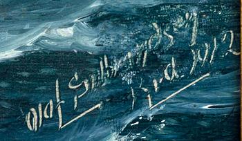 OLAF GULBRANDSEN, oil on paper, signed 1912.