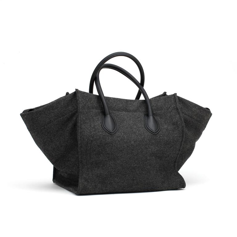 CÉLINE, a grey felt bag, "Luggage Phantom".