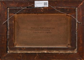 OKÄND KONSTNÄR, olja på duk, monogramsignerad, 1800-tal.