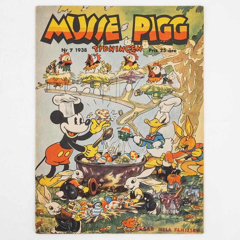 Serietidningar, "Musse Pigg Tidningen", 5 st.
