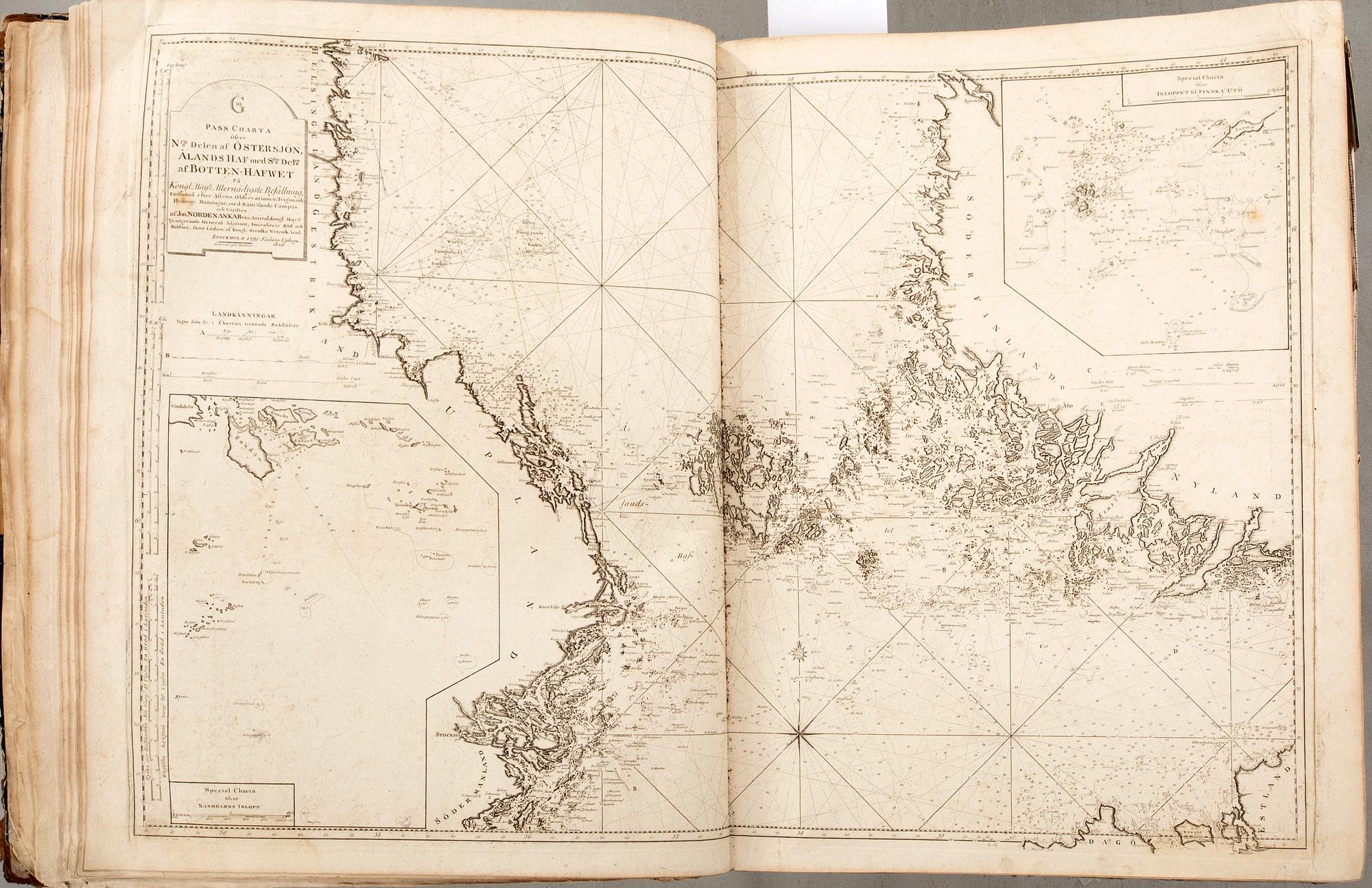 Gustaf af Klint, book, "Sweden's Maritime Atlas", 1797-1815.