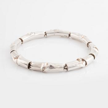 Björn Weckström, sterling silver necklace. Lapponia 1975.