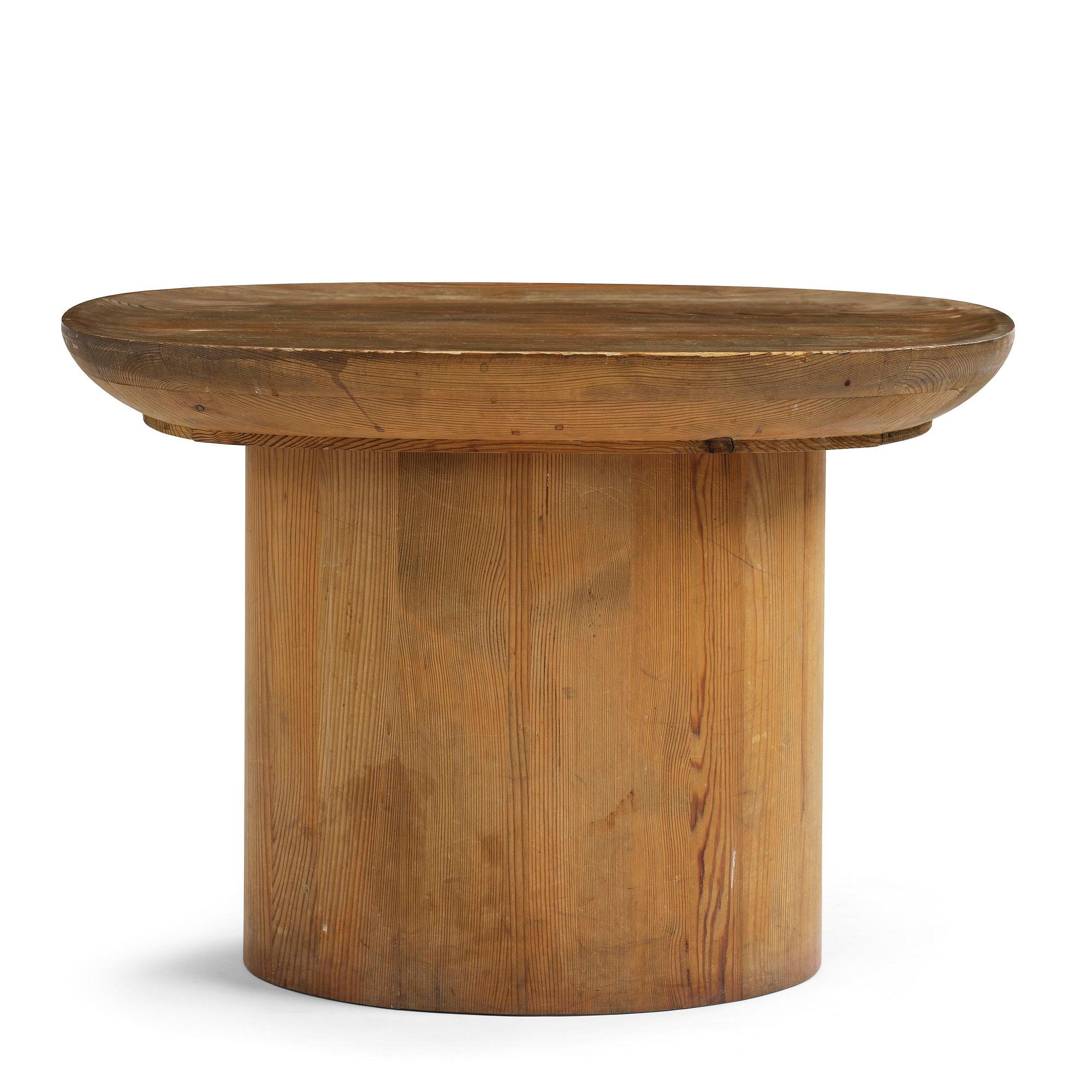 Axel Einar Hjorth, a stained pine "Utö" table, Nordiska Kompaniet, Sweden, 1930s.