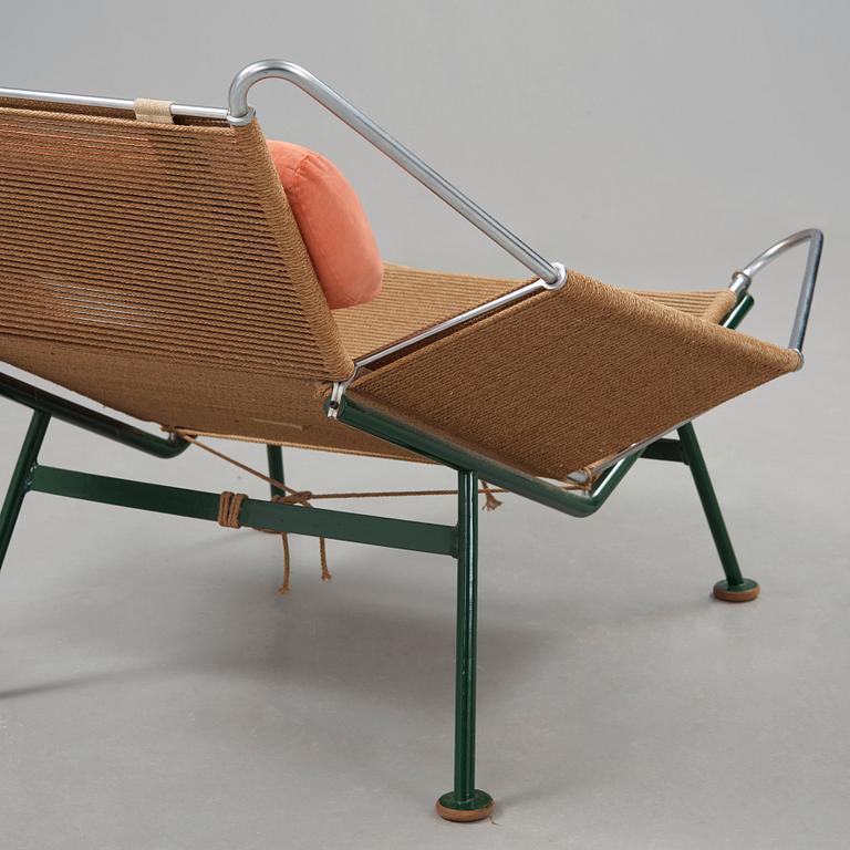 Hans J. Wegner, a 'Flag Halyard' easy chair, Getama, Denmark.