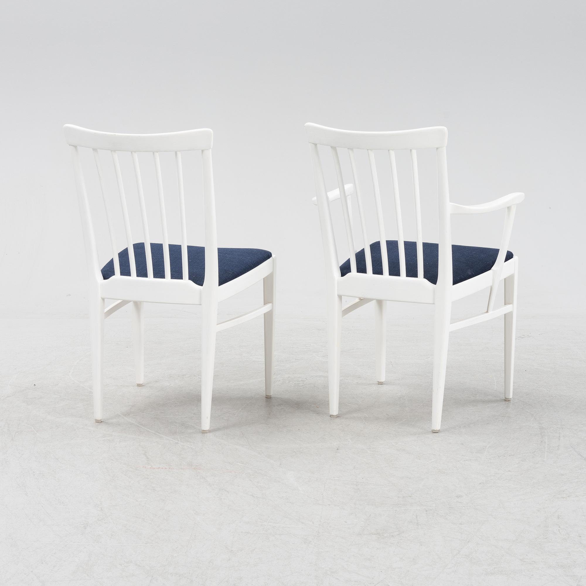 Carl Malmsten, a nine-piece 'Herrgården' dining suite, Bodafors.
