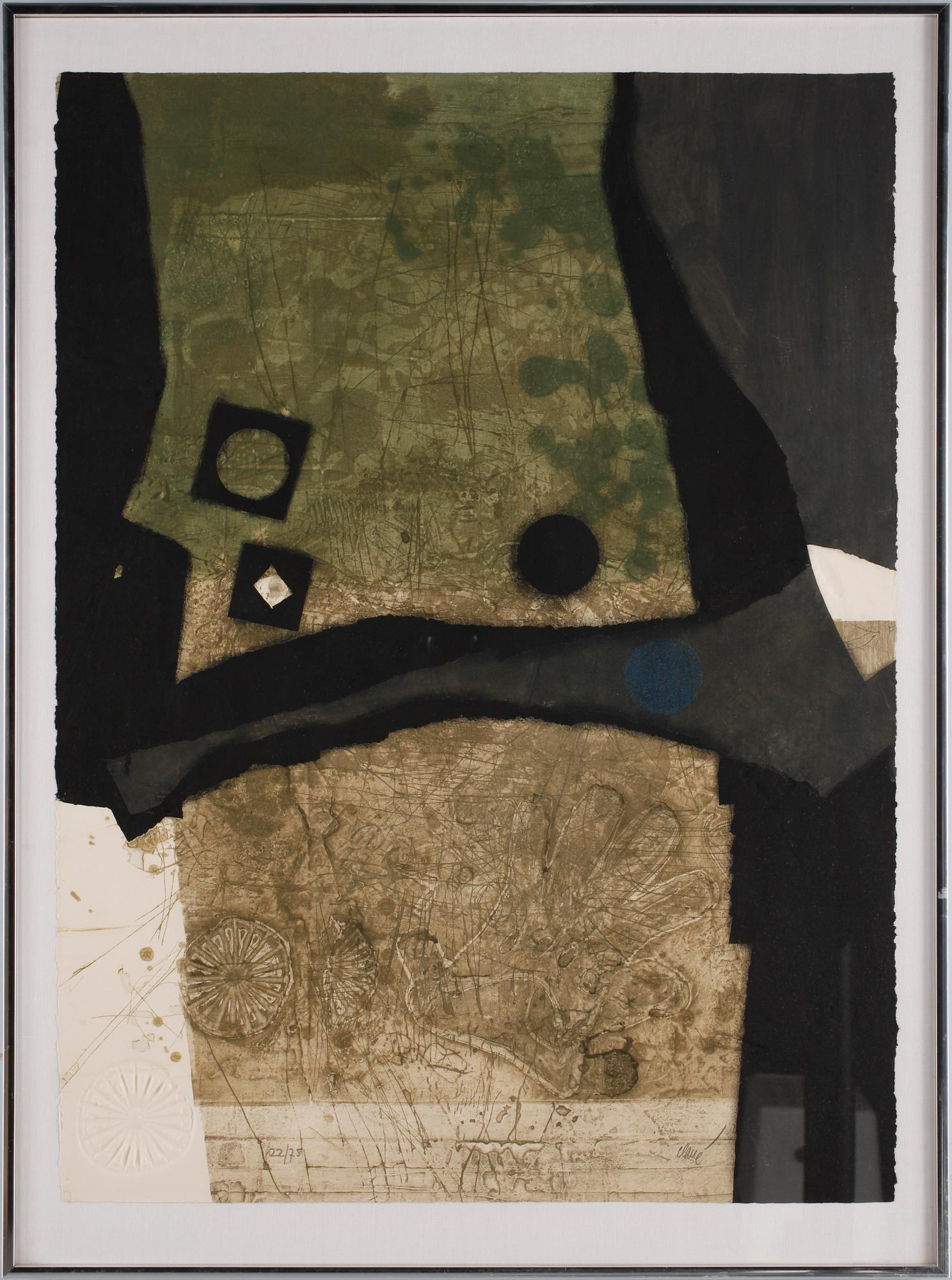 ANTONI CLAVÉ, karborundumetsning, sign o numr 22/75.