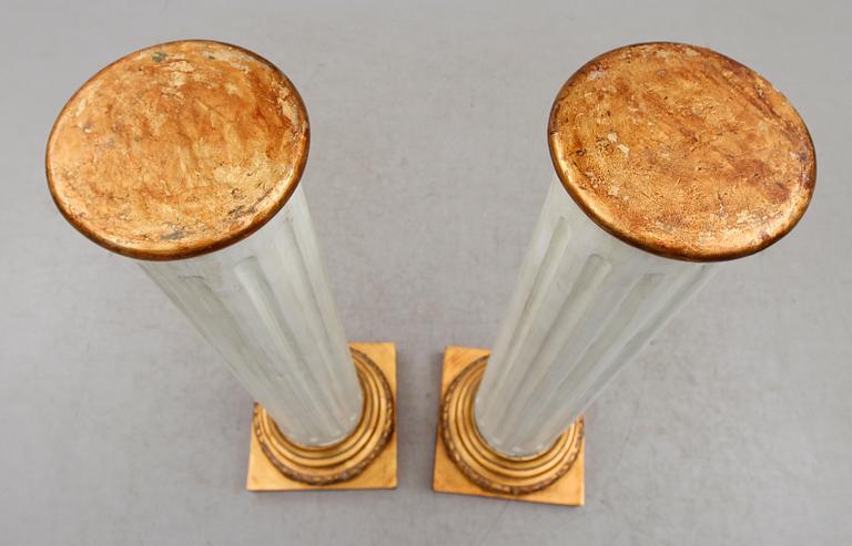 PIEDESTALER, 1 par, sent 1900-tal.