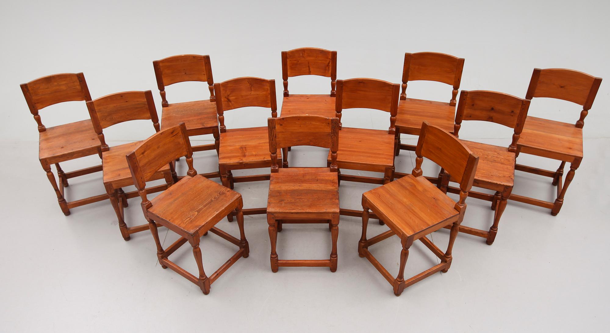 STOLAR, 12 st, allmoge, 1800-/1900-tal.