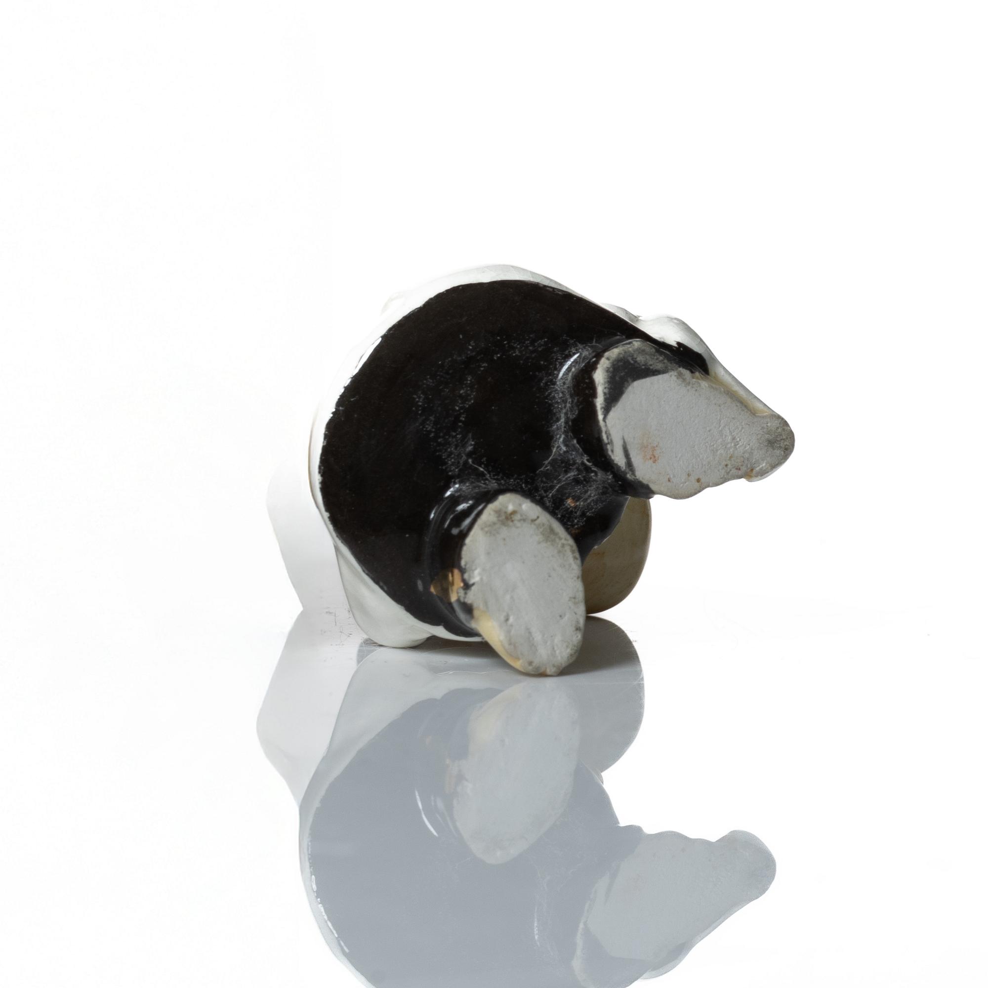 Leo Tykkyläinen, figurin "Polismästaren", keramik, Mumin, Finland, 1950-tal.