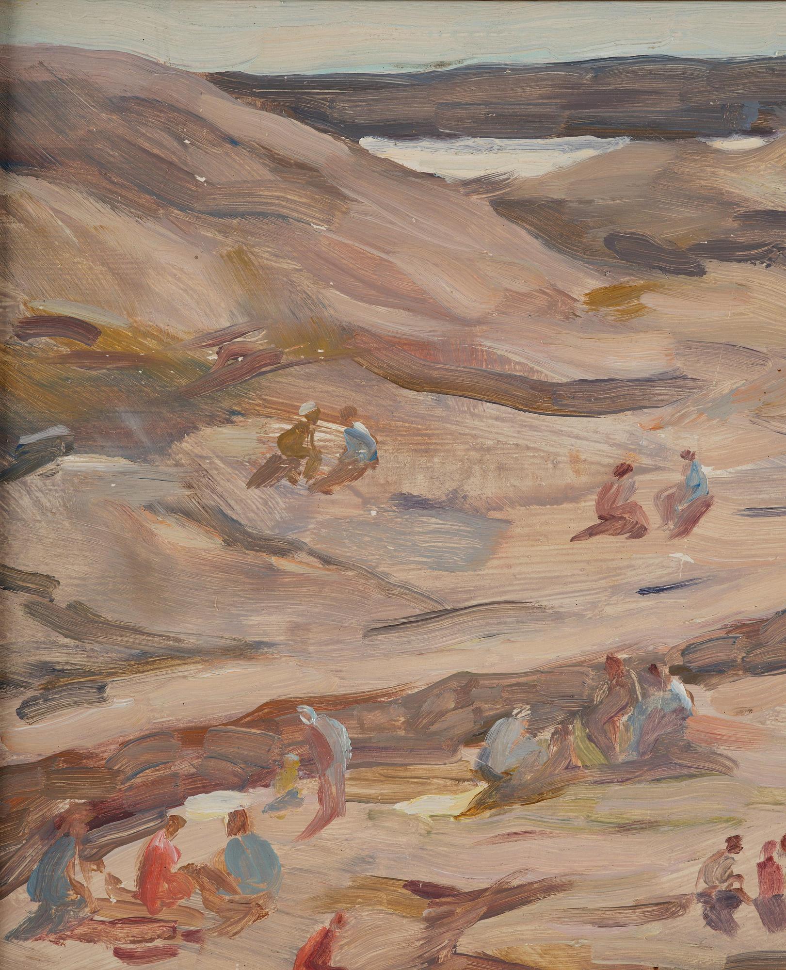 Lotte Laserstein, Bathing on the cliffs.