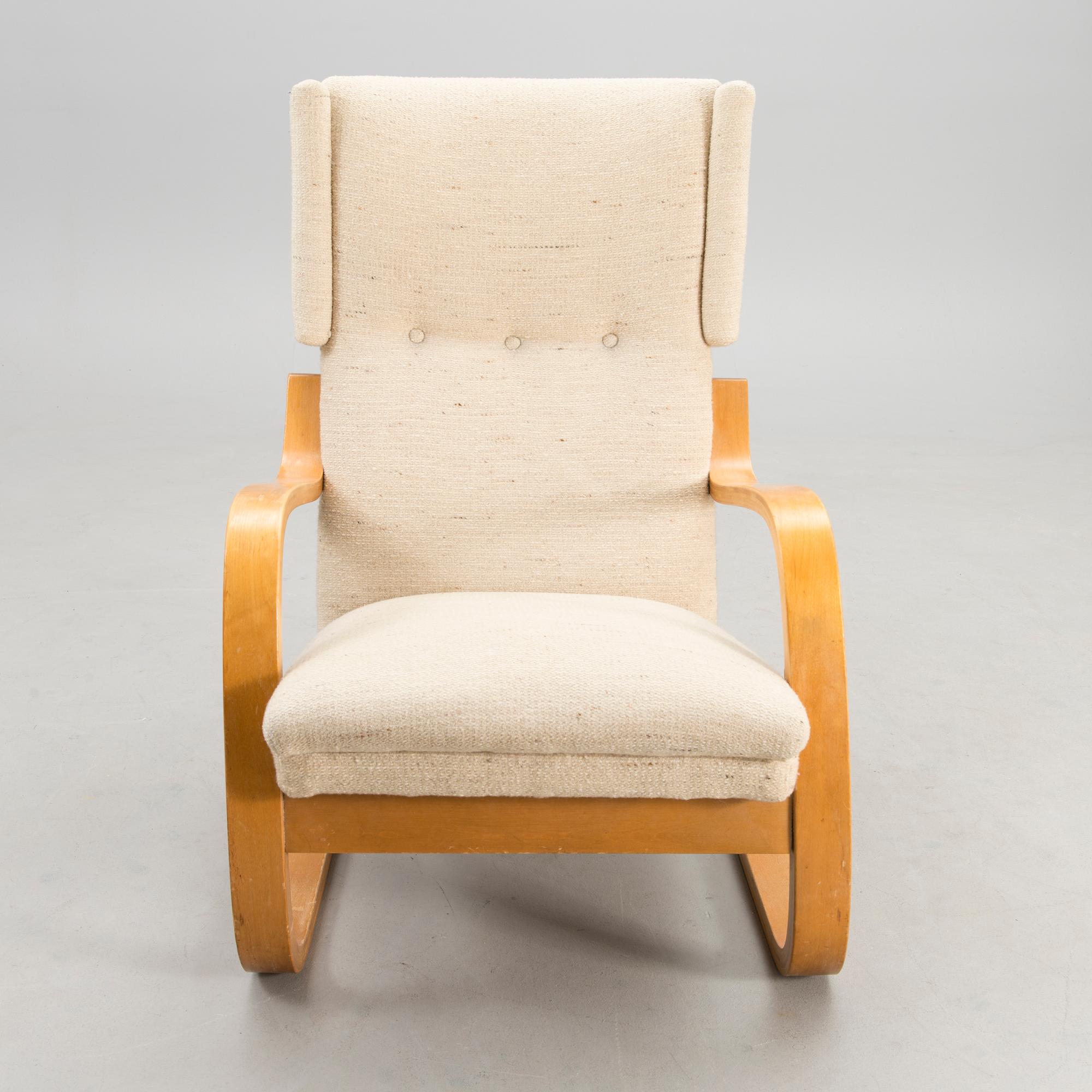 ALVAR AALTO, nojatuoli, 36/401, Artek 1900-luvun puoliväli.