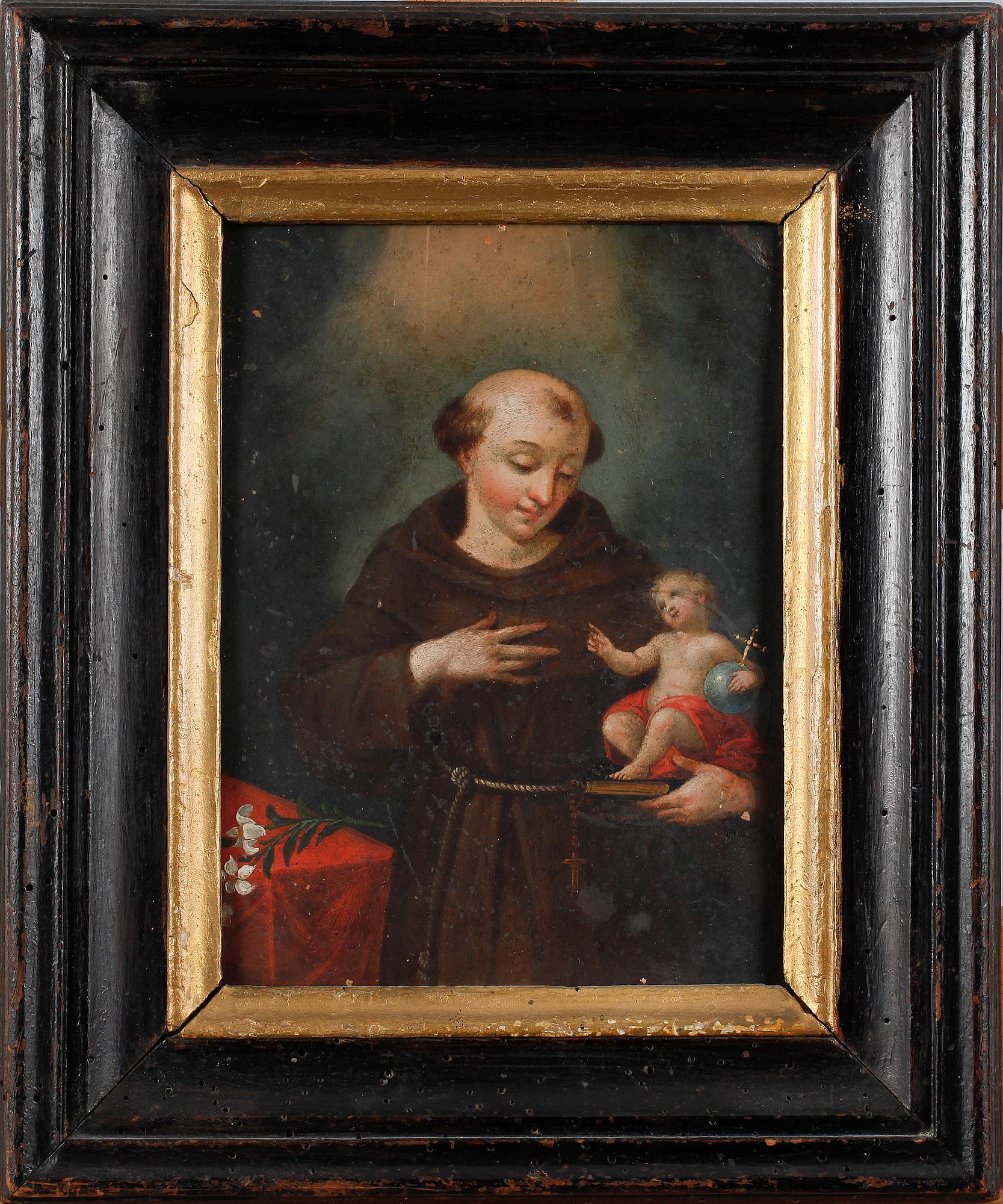 OKÄND KONSTNÄR, olja på kopparplåt, 1700-tal.