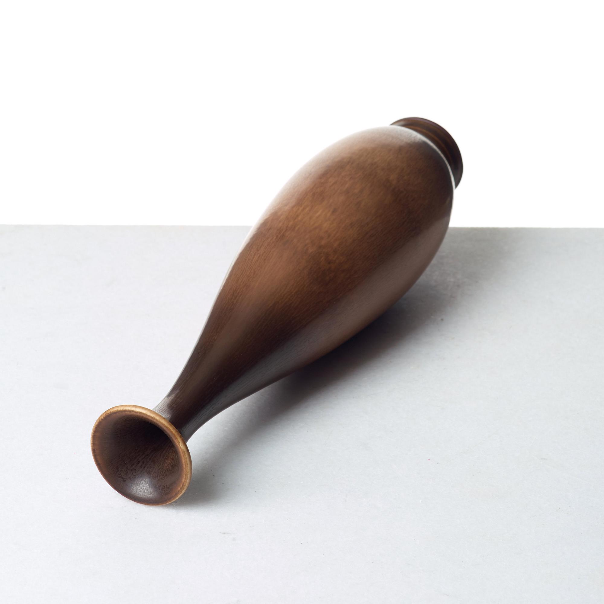 Berndt Friberg, a stoneware vase, Gustavsberg studio, Sweden, probably 1959.