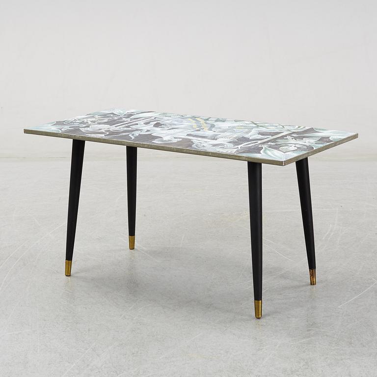 Marian Zawadzki, a ceramic tile table, Tilgmans, signed MZ and dated 58.