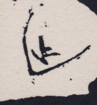 WASSILY KANDINSKY, träsnitt. Signerad i träsnittet.