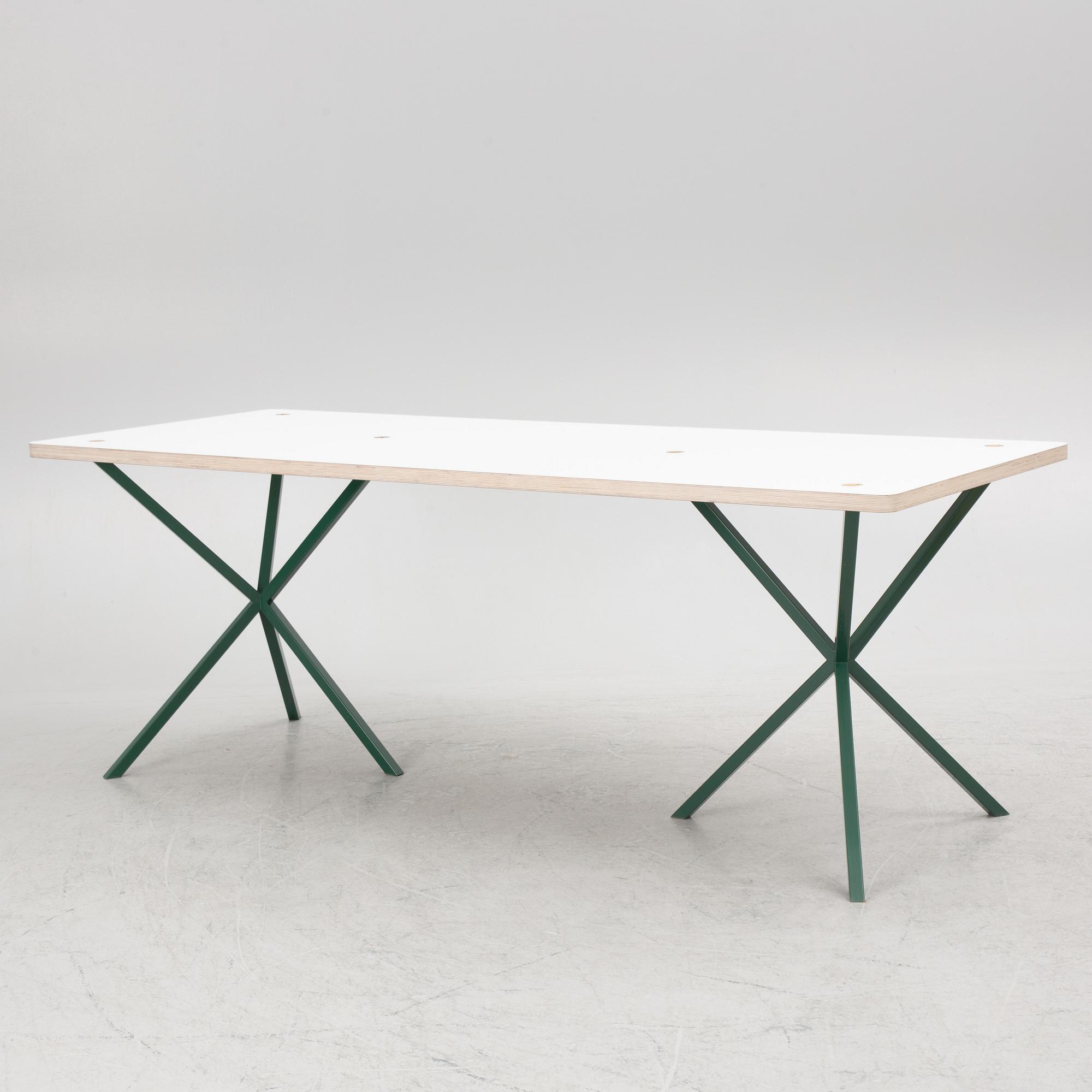 Per Söderberg, dining table, "NEB Dining Table", No Early Birds, Stockholm, 2021.