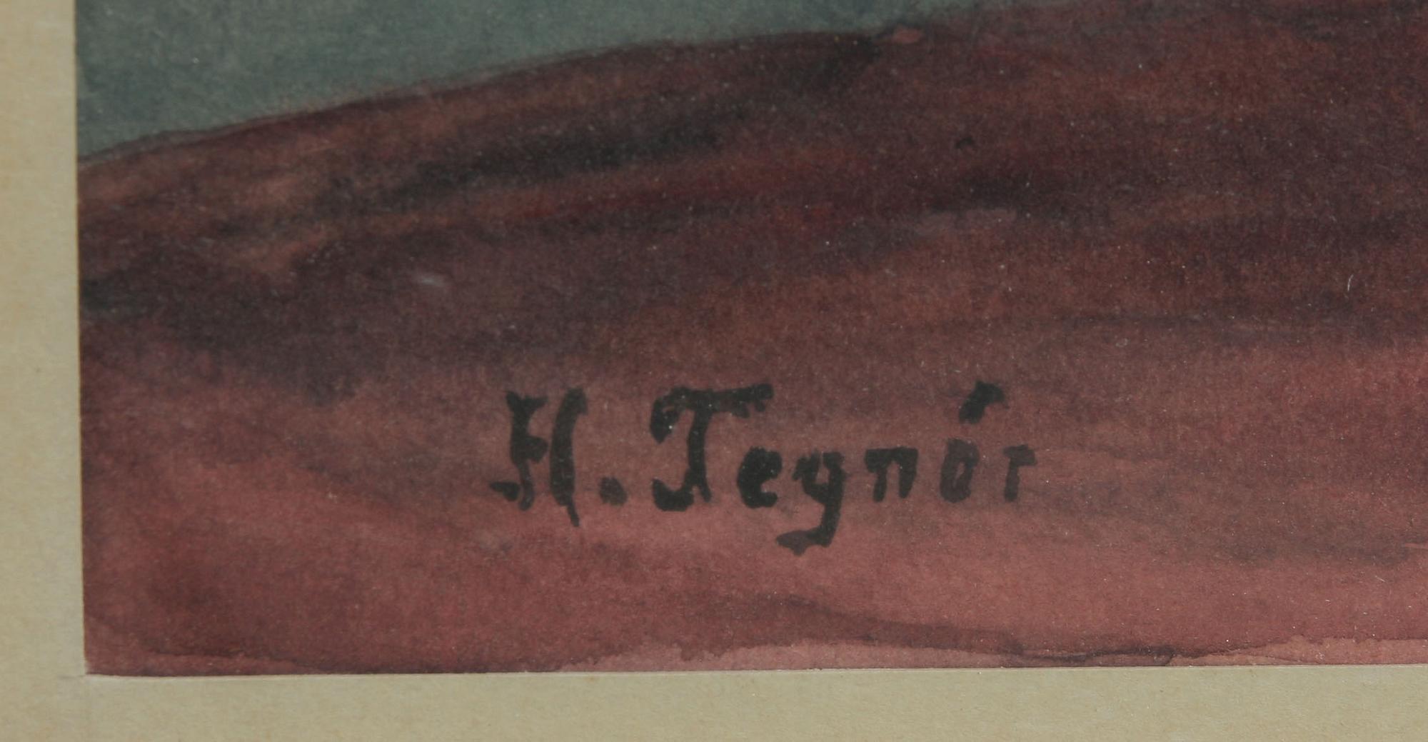 HEDVIG TEGNER, akvarell, sign.