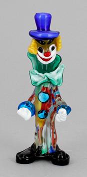 FIGURIN, glas, Murano, Italien, 1900-tal.