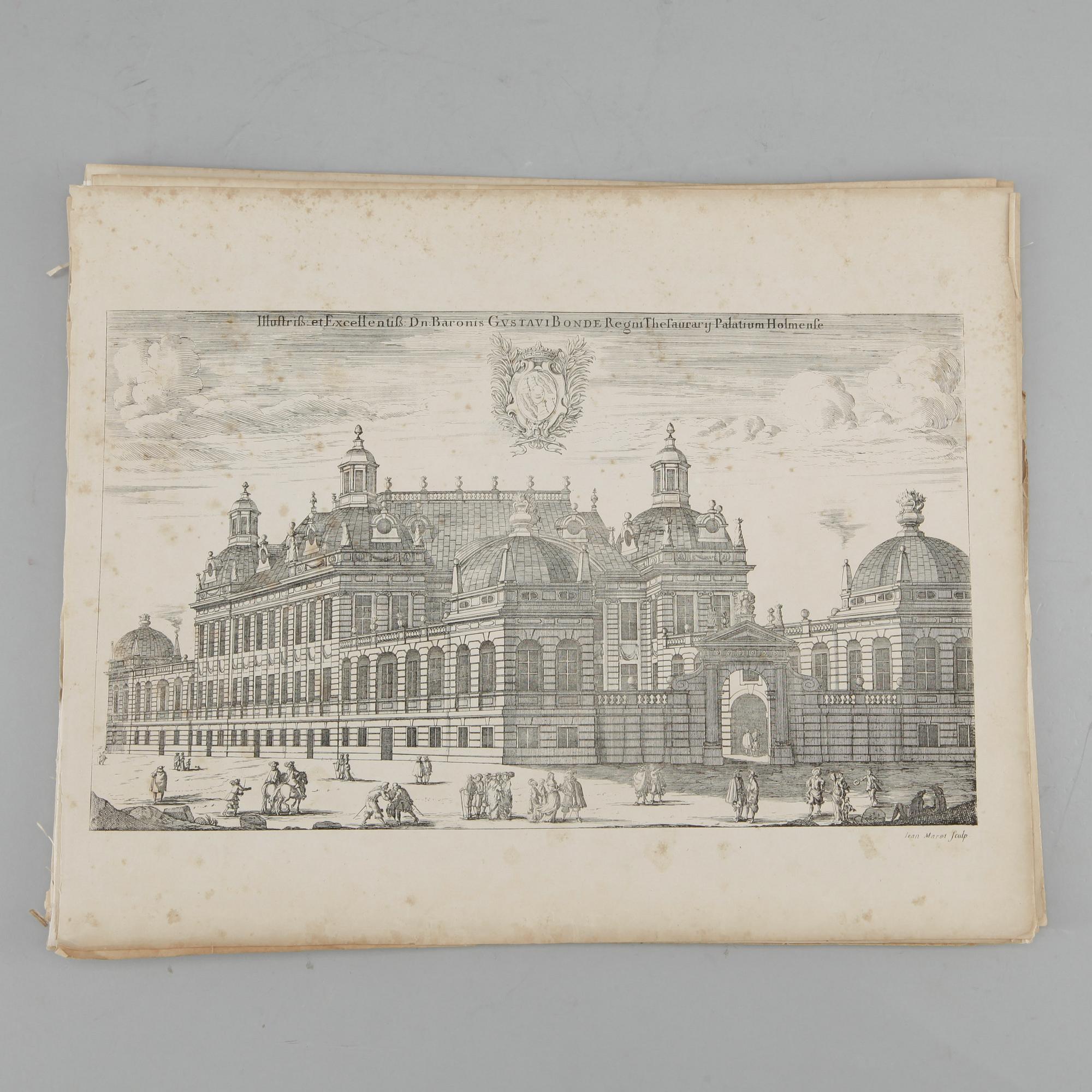 KOPPARSTICK, 27 st. Ur  "Suecia Antiqua et Hodierna". 1800/1900-tal.