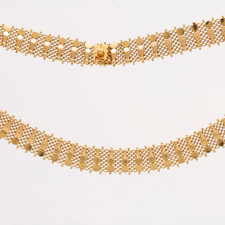 GOLD NECKLACE , Italy, 18K gold, 58,1 g.