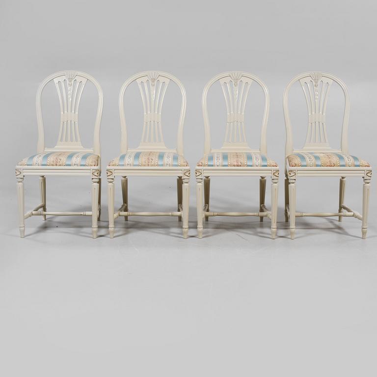 STOLAR, 4 st, gustaviansk stil, 1900-talets andra hälft.