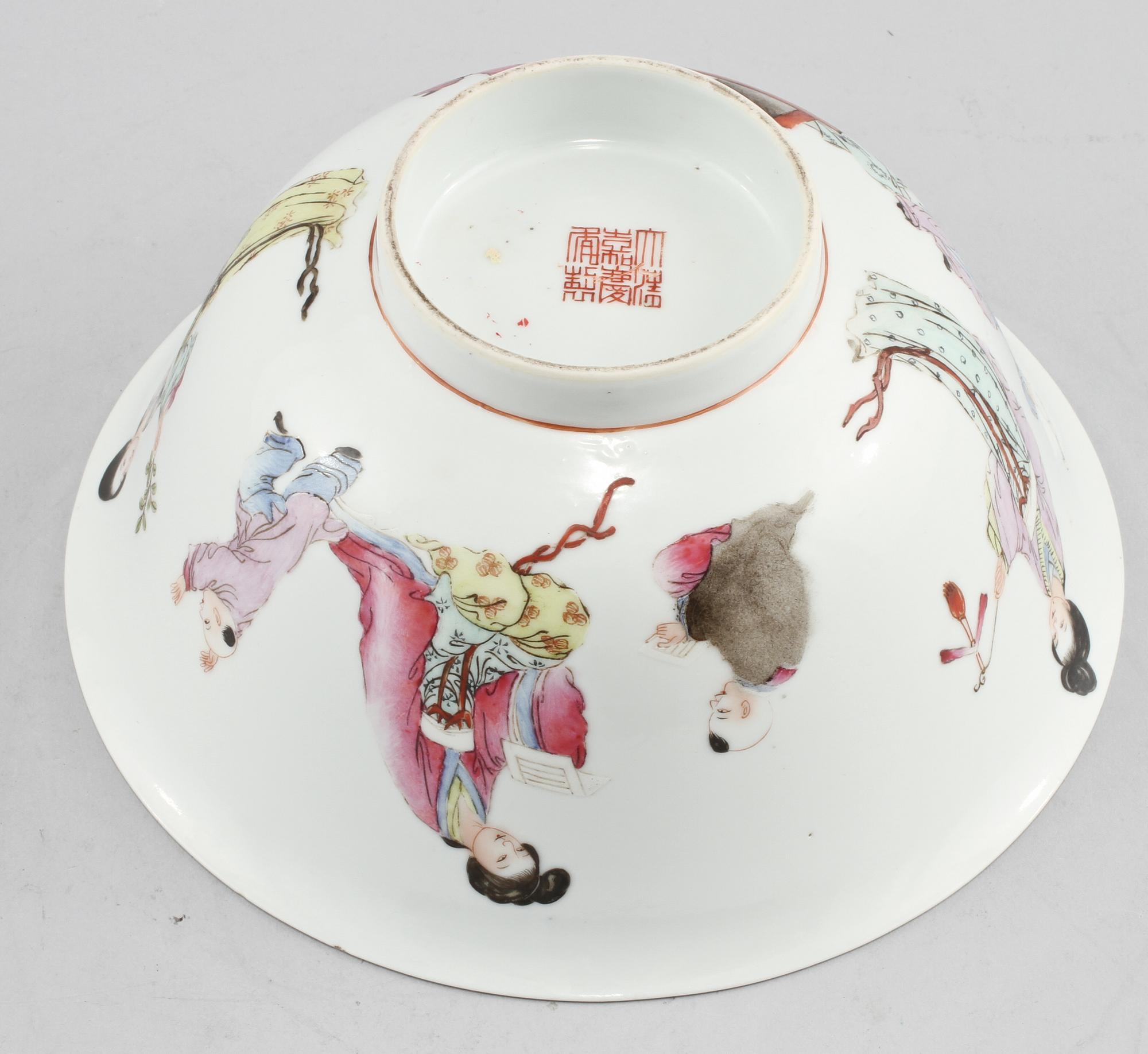 SKÅL, porslin, Kina, 1800/1900-tal.